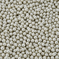 Metallic Silver 4mm Edible Cachous Pearls - 1kg