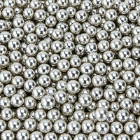 Metallic Silver 8mm Edible Cachous Pearls - 1kg