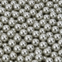 Metallic Silver 10mm Edible Cachous Pearls - 1kg