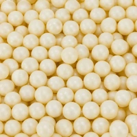 Pearly Ivory 10mm Edible Cachous Pearls - 1kg