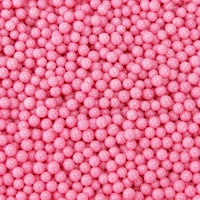 Pearly Pink 4mm Edible Cachous Pearls - 1kg