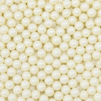 Pearly White 6mm Edible Cachous Pearls - 1kg