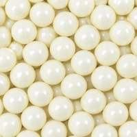 Pearly White 10mm Edible Cachous Pearls - 1kg