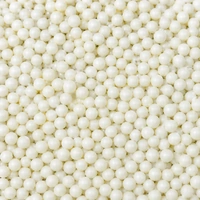 Shiny White 4mm Edible Cachous Pearls - 1kg