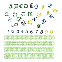 Fmm Upper Cs Old English Alphabet & Number Cutter Set