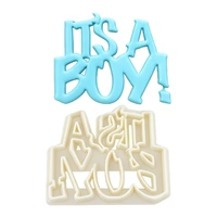 Fmm Curved Words - Its A Boy