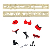 Cheeky Accessories Set - 50mm - Tappit Fondant / Gumpaste Cutters - Fmm