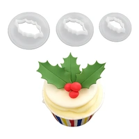 Holly Leaf Cutter - Set Of 3 - Fmm Cutters