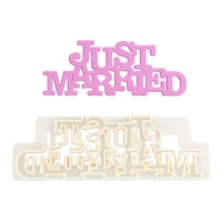 Fmm Curved Words - Just Married Cutter