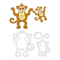 Mummy And Baby Monkey Cutter Set- Fmm