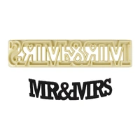 Fmm Curved Words Mr&Mrs Fondant Cutter