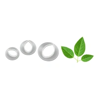 Fmm Rose Leaf Cutter - 3 Pieces