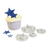 Star Cutter Set Of 4 - Fmm Cake Decorating Tools