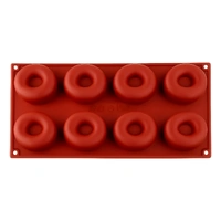 8 Cavity - Mini Donut Silicone Mould - D-011