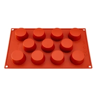 11 Cavity - Cupcake Silicone Chocolate Mold-D-022