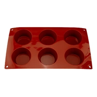 6 Cavity - Muffin Silicone Chocolate Mold F- D-023
