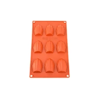 9 Cavity - Fancy Shell Silicone Chocolate Baking Mould 