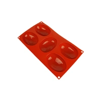 5 Cavity - Egg Shaped Silicone Chocolate Mold- D-041