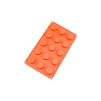 15 Cavity - Flat Disc Silicon Chocolate Mold - D-043