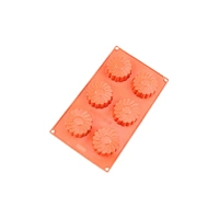 6 Cavity - Daisy Silicone Chocolate Mold - D-056