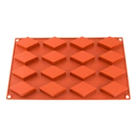16 Cavity - Diamond Silicone Chocolate Dome Mold - D-062