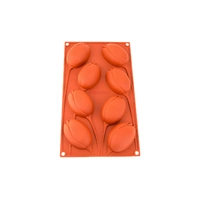 8 Cavity - Tulip Silicone Chocolate Mold Ball Baking Mould -D-066