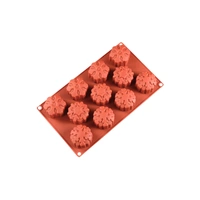 11 Cavity - Snowflake Silicone Chocolate Mold D-069