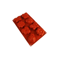 8 Cavity - Butterfly Sunflower Silicone Chocolate Mold- D-070