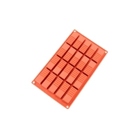 20 Cavity - Square Log Silicone Chocolate Mold D-107