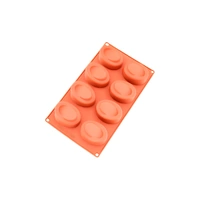 8 Cavity - Fancy Oval Silicone Chocolate Mold D-114