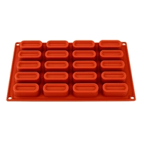 20 Cavity - Oval Silicone Chocolate Mold / Tart Flexible Baking Mould - Ds-102