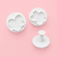 Decorative Flower 3Piece Plunger Cutter Set