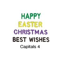 Embossers 4 Word Set - Christmas / Happy Easter / Best Wishes- Fmm Impression