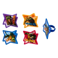 Mutant Ninja Cupcake Rings Set Of 8 Rings