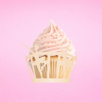 Ballet Dancers Cake Wrappers - Cake Decorating Tools - Pack Of 12 Wraps.