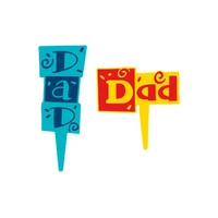 12Pc Dad Cupcake Picks 