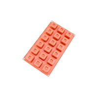 18 Cavity - Hidden Square Silicone Chocolate Mould G-080