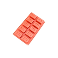 10 Cavity - Hidden Rectangle Silicone Chocolate Mold G-091