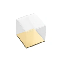 5pack 5cm Clear Gift Box Iconic Cake Art