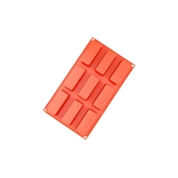 9 Cavity - Rectangle Bar Silicone Chocolate Mold H-004