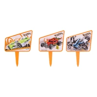 Hot Wheels Cupcake Ring - 8 Pieces