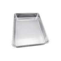 9 Inch x 13 Inch x 2 Inch High Light Duty Oblong Cake Pan Large Aluminum Thin Pans - Hot Stuff Bakeware