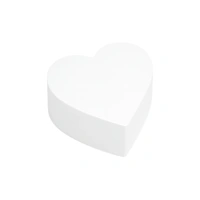 Heart Shaped 6 - 3 High Styrofoam Polystyrene Dummy