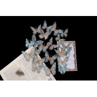 Crystal Blue Butterfly Topper
