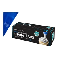 Blue Disposable Piping Bags Roll - 100Pcs - 12 Inch 30cm Iconic Cake Art 