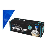 Blue Disposable Piping Bags Roll - 100Pcs - 18 Inch 45cm Iconic Cake Art 