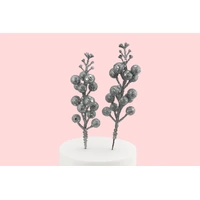 Silver Berry Stem Topper Iconic Cake Art