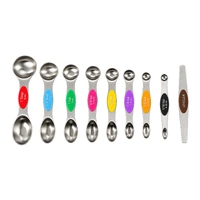 9 Pcs Dual Sided Magnetic Measuring Spoons Iconic Cake Art