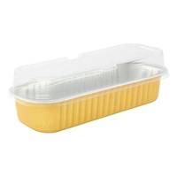 6pcs Gold Foil Trays With Lids Iconic Cake Art