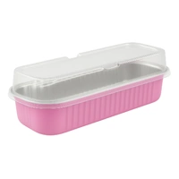 6pcs Light Pink Foil Trays With Lids Iconic Cake Art